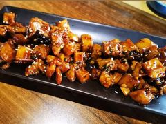 杏鲍菇牛肉粒-漫渡庄绿岛花园•隐世庭园菜(滨湖店)
