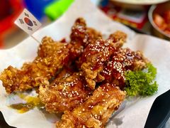 酸甜辣味双拼炸鸡-Meet Sun韩式大排档(五一广场7MALL店)