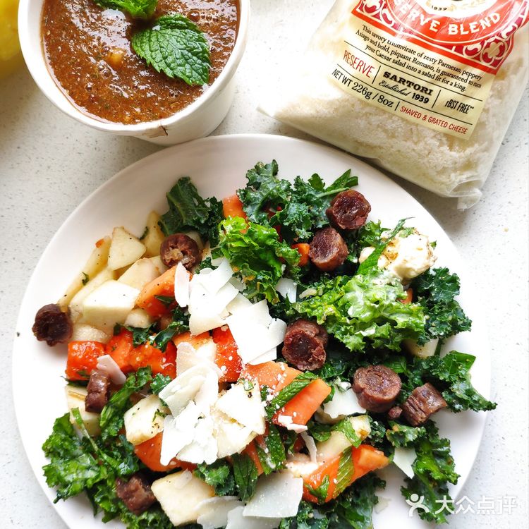 香梨木瓜薄荷沙拉: 可以当果盘吃的沙拉