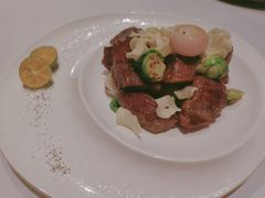 青柠海盐煎和牛粒-广州富力丽思卡尔顿酒店·丽轩·粤菜
