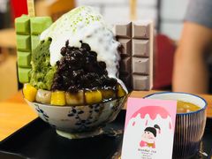 抹茶生乳かき氷-WONDER ICE 萬得冰田(建設路总店)