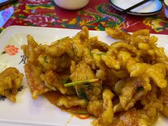 特色锅包肉-闯关东东北农家菜(崂山石老人店)