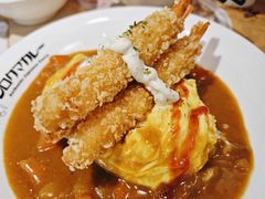 吉列大虾奄列蛋咖哩饭-白熊咖哩(新世界城店)
