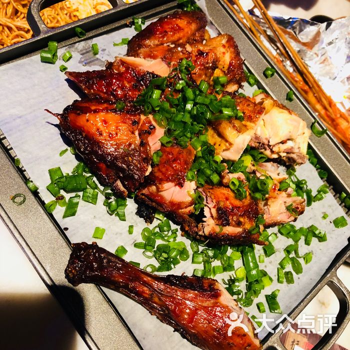 绿茶餐厅绿茶葱香烤鸡图片-北京浙江菜-大众点评网