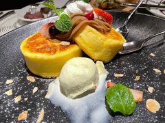 栗子舒芙蕾松饼配香草冰激凌-西堤牛排(北京国瑞店)