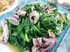 比管鱼炒韭菜-桔子海鲜烧烤大排档(金沙滩店)