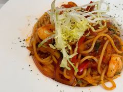 香辣海鲜西红柿意粉-香港深仔记茶餐厅(东门店)