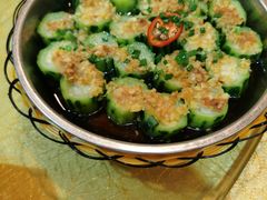 蒜蓉白贝蒸丝瓜-汇景花园酒家(基立下道店)