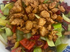 辣子鸡丁煮馍-赵西安三鲜煮馍馆(大车家巷店)