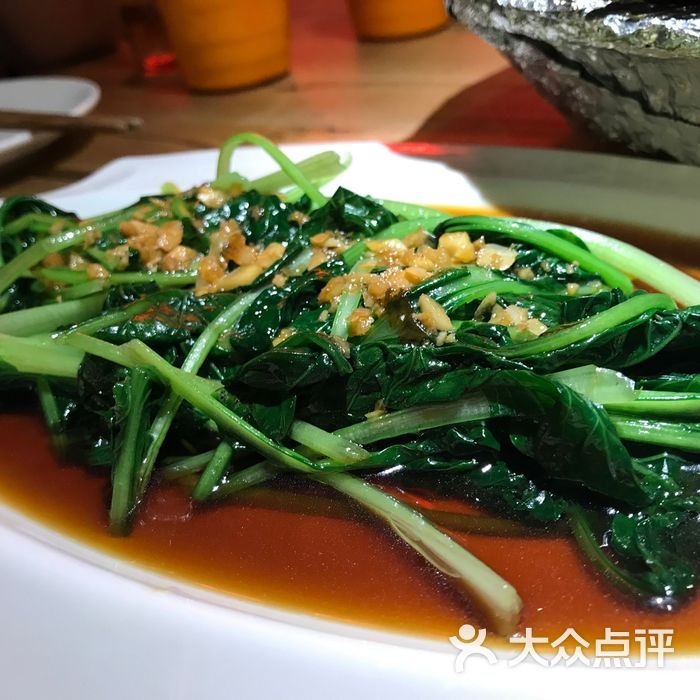 老屋川菜蒜蓉农家乌塌菜图片-北京川菜/家常菜-大众点评网