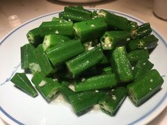 清炒秋葵-日丰园海肠水饺·老字号大连海鲜(和平广场店)