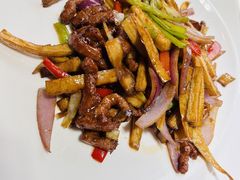 杏鲍菇炒牛柳-西安烤鸭店(369烤鸭王店)
