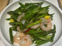 河南内黄芦笋炒虾仁-黑鸡小馆(金源店)