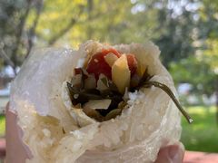 鸡蛋培根-糯米包油条(武汉大学店)