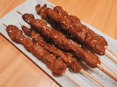 烤牛肉串-蚝翅·海鲜粥·烧烤·宁夏滩羊季(玉米楼店)