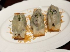 韭菜富贵虾锅贴-杭州西子湖四季酒店·金沙厅