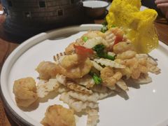 -东来菜馆•手抓海鲜家常菜•海鲜锅贴(鸽子窝店)