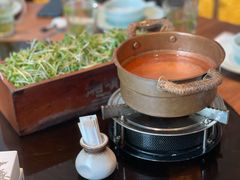 鸡汤现涮萝卜苗-湘颂·湘味家宴(侨鑫店)