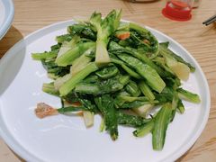 豆豉鲮鱼炒油麦菜-粤集·手工粤菜(皇庭广场店)