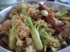 土猪肉炒菜花-黄埔合益酒家