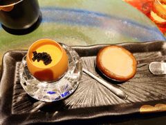 鱼子酱烤鸡蛋-一板铁板烧·隐秘一线江景花园餐厅(西湖左岸·天元店)