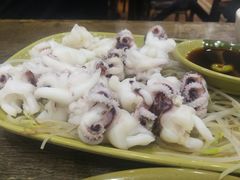 芥末白灼八爪鱼-贞姨美食·老字号海鲜大排档
