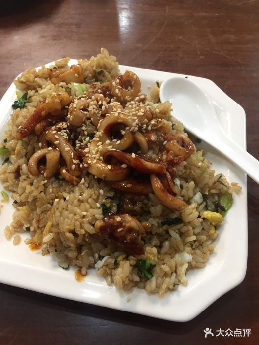 铁板鱿鱼炒饭