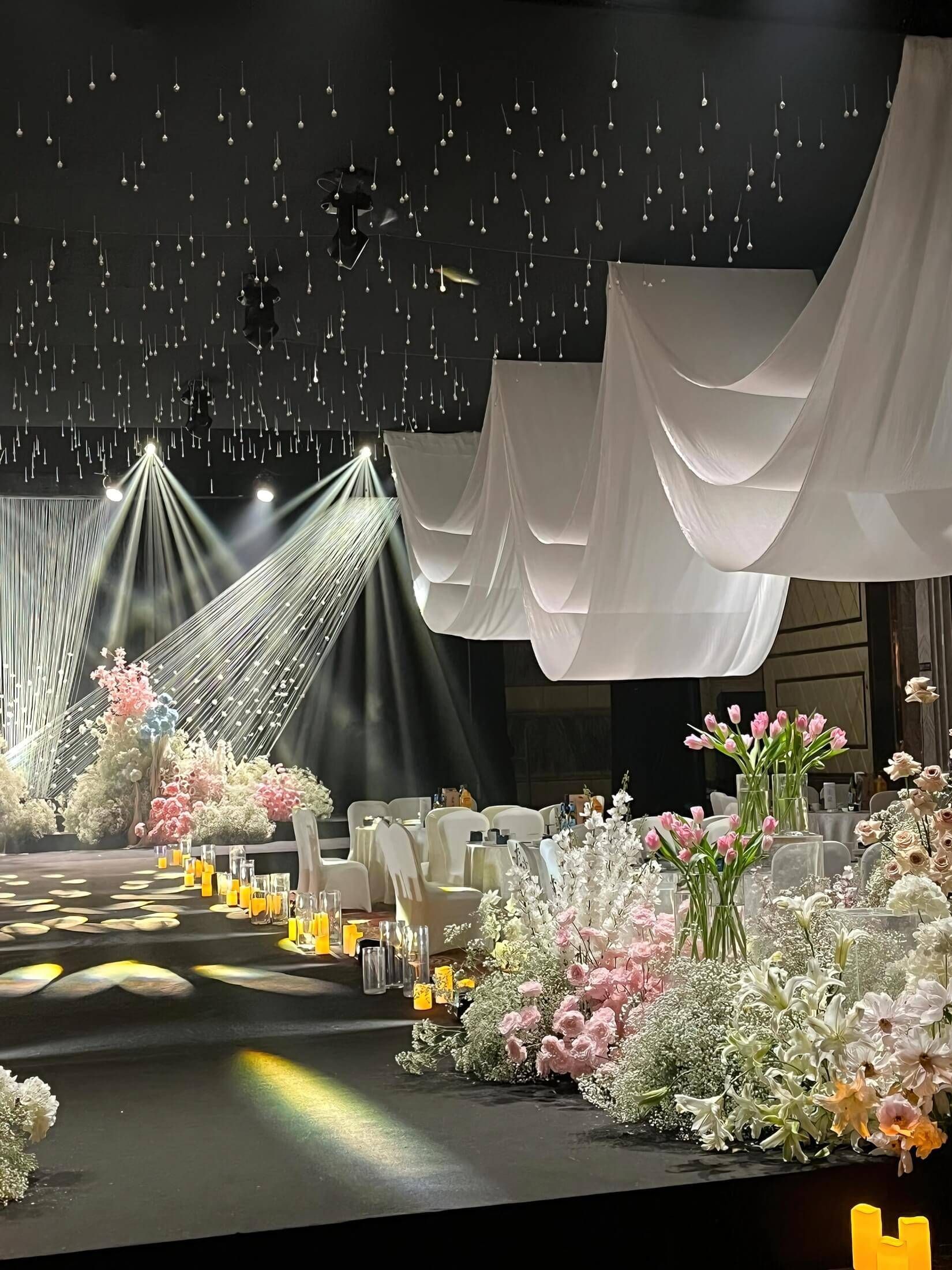 韩式水晶线帘婚礼