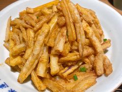 咸蛋黄炒茄子-吃饭皇帝大(解放西路店)