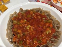 西红柿茄丁浇汁莜面-西贝(无锡万象城店)
