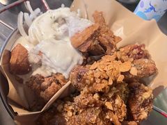 炸鸡一半一半-富乐满韩国正宗炸鸡韩国料理(虹泉路店)