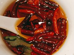 现炸辣椒油-清真·老门框爆肚涮肉·中华老字号(丰管路店)
