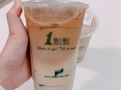 红茶拿铁加仙草-1点点(建设六马店)