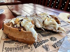 杏仁奶油巧克力华夫饼-吉姆丽德乡村西餐厅(闵行交大店)