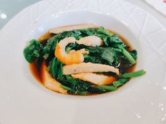 捞汁鲜虾豌豆尖-功德林素菜饭庄(前门店)