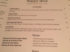 菜单-The Meat & Wine Co Southbank(南岸店)