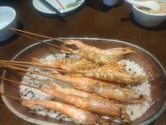 毛尖茉莉盐烤虾-蚝得喜海鲜(东城店)