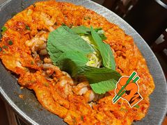 铁板章鱼五花肉-春熙台韩国料理·章鱼肥牛(西丽店)