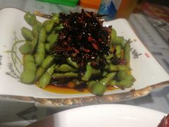 凉拌毛豆-美膳居川菜馆油焖大虾烧烤(卓刀泉店)