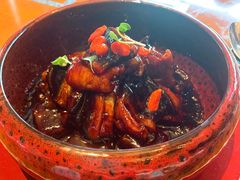 钱塘江鳗鱼烧澳洲牛肉-湖滨28中餐厅·西湖宴·杭州君悦酒店