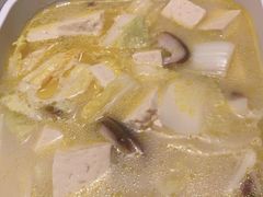 鸡汤小白菜煮榆林豆腐-西贝(金桥店)