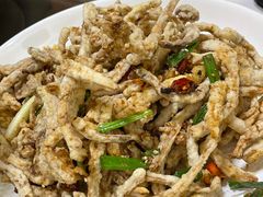 干炸茶树菇-老四川平头酸菜鱼(衙前店)