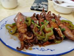葱姜爆鲜鱿-电白鸭粥店(下沙二坊88号店)