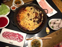 红油锅底微辣-纸盐河码头火锅(十八梯店)