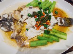 青花椒蒸笋壳鱼-猪肉婆私房菜(容桂总店)