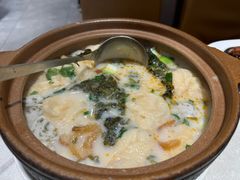 有机咸豆浆煮手打鱼腐-禾府酒家·传统广府味(番禺店)