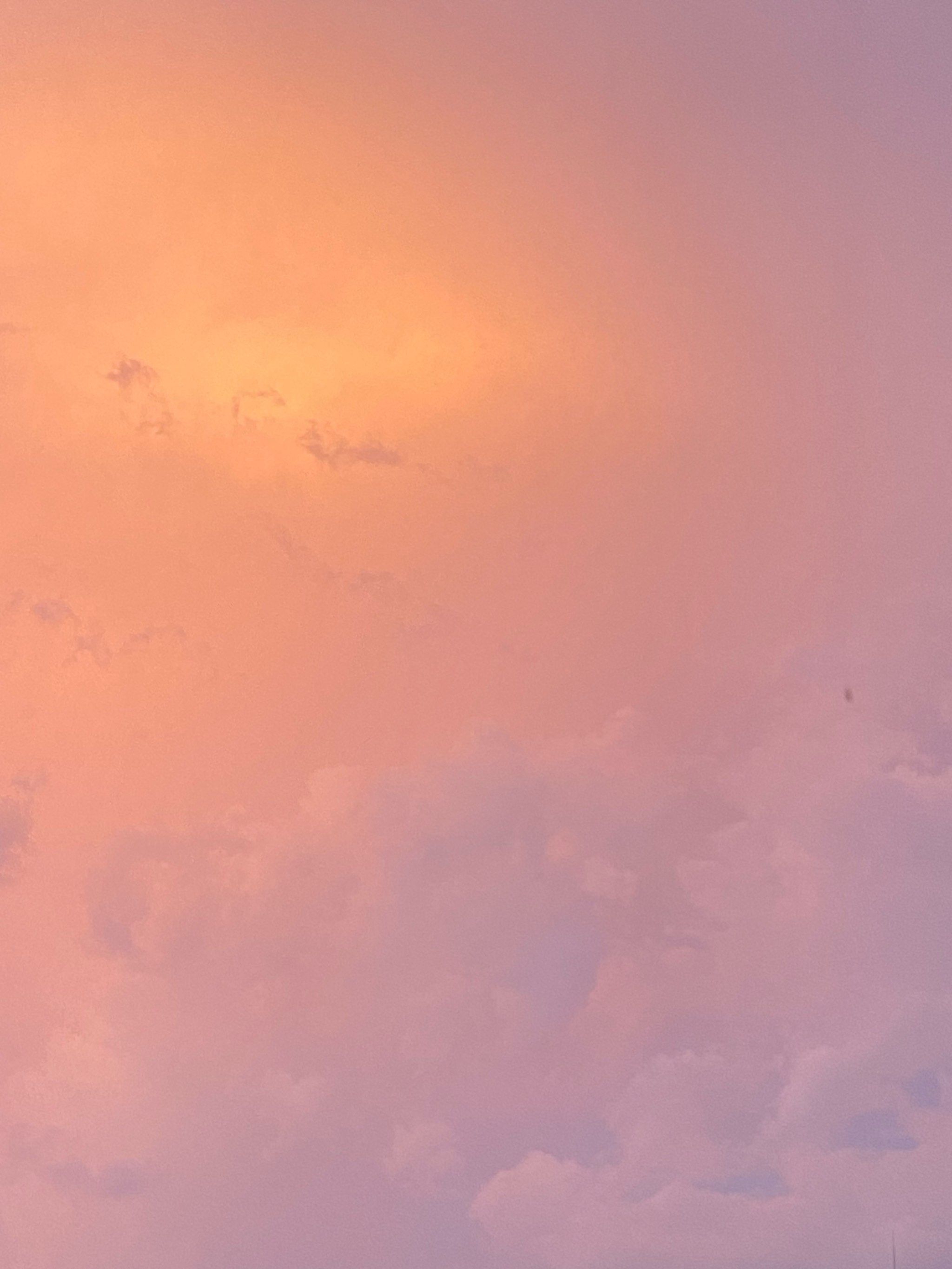 傍晚的天空色彩斑斓