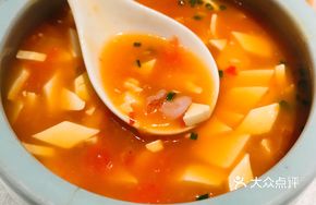 Tomato Stewed Mountain Yam and Tofu
