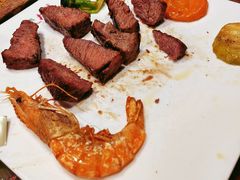 牛油香煎越南虎虾拼三角肥牛扒-美森西餐厅(曙光大道店)