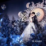 金光闪闪的星河婚礼,不一样的星系风格